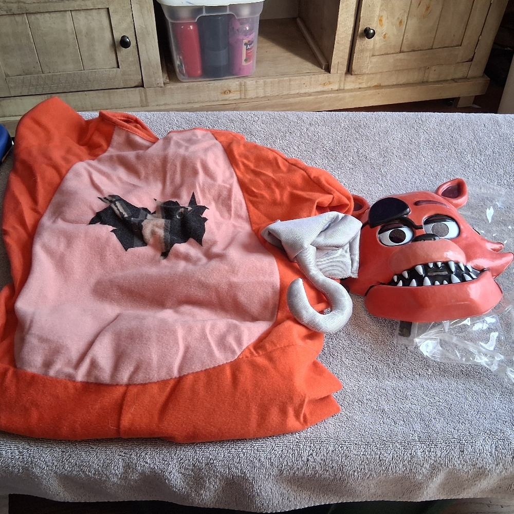 Orange and Pink Fox Costume with Mask